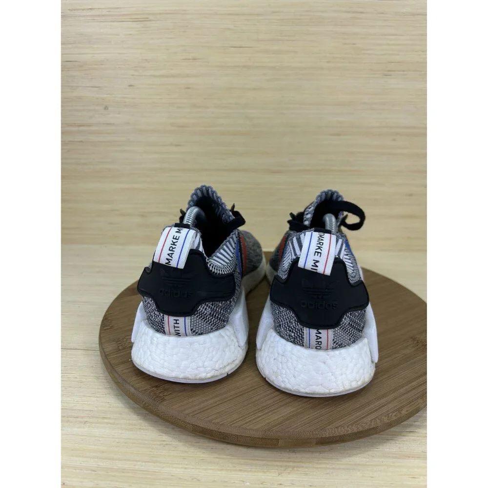 Adidas NMD R1 Primeknit Tri-color White Glitch Camo Athletic Shoes Mens Size 9.5 - Picture 4 of 8